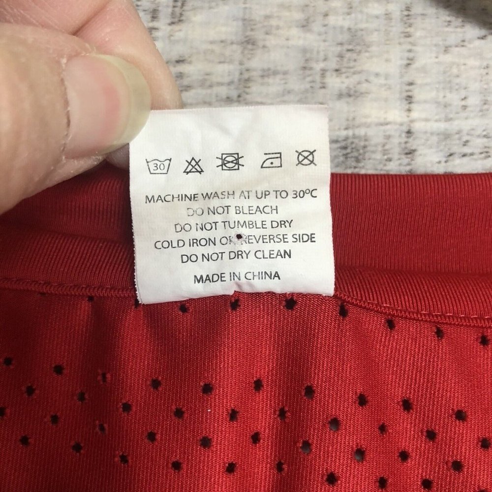 Zyia Active Shirt Womens Large Red Long Sleeved Perforated Mesh Workout Athletic - Picture 5 of 9